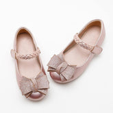 Pink Shimmer Bow pumps